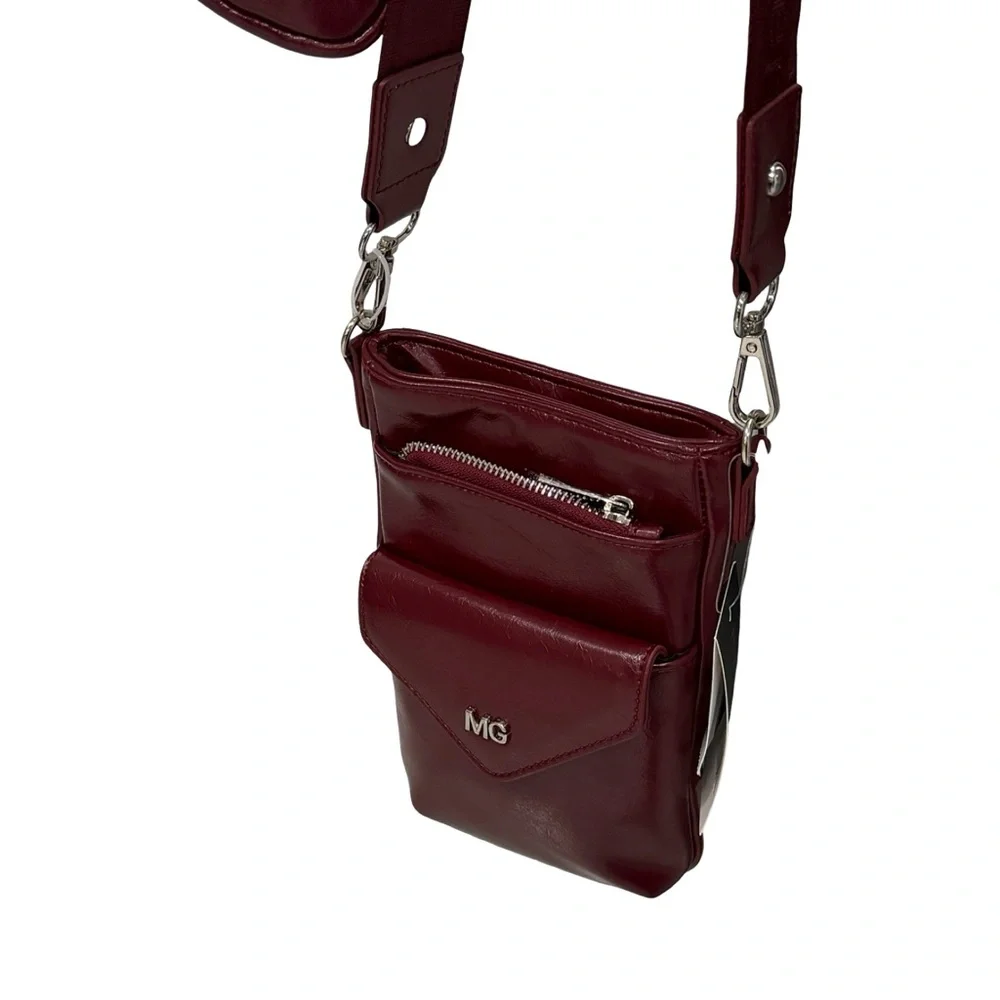 Madden Girl Deep Maroon Crossbody Bag NEW BOX32BAGS